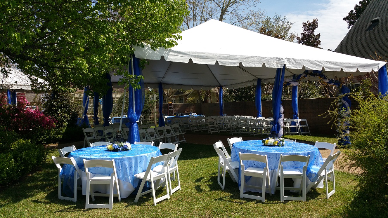 Event rental setup